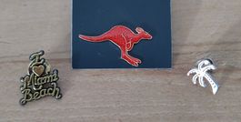 ❤️3 PIN`S, KÄNGURU, PALME, I LOVE MIAMI BEACH ❤️